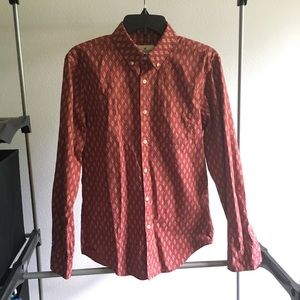 Maroon Pattern Button Down (SM)
